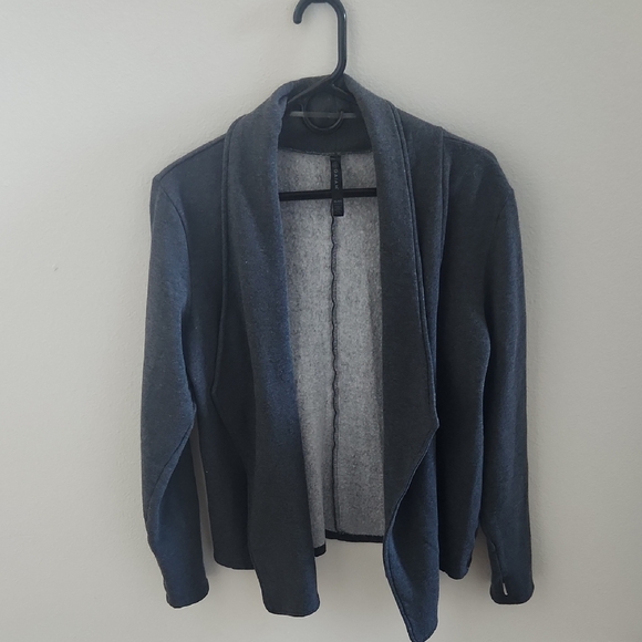 Gaiam Dark Gray Open Front Cardigan - Picture 1 of 7
